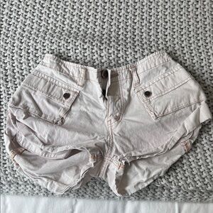 One Teaspoon Women's Light Gray Cargo Shorts